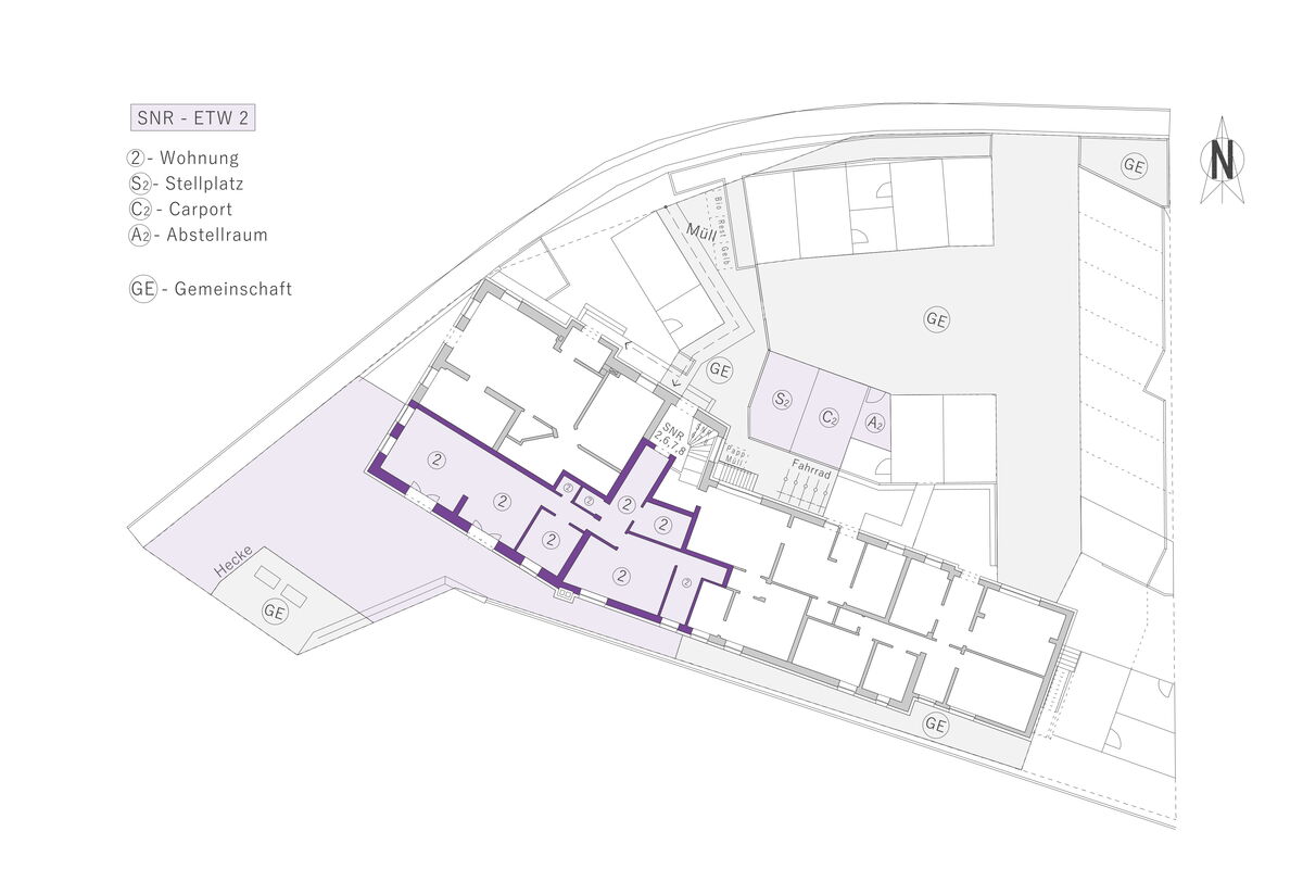 Lageplan mit SNR 2