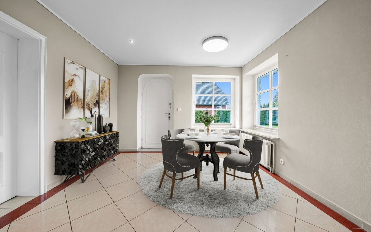 Essbereich (mit Möblierungsvorschlag)